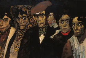 Chulos y chulas, 1906. José Gutiérrez Solana