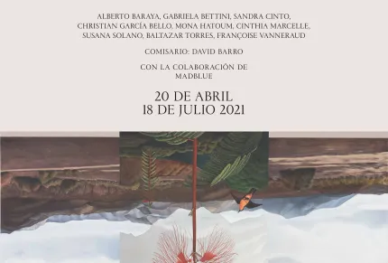 Cartel de la exposición El crimen perfecto_Gabriela Bettini MadBlue