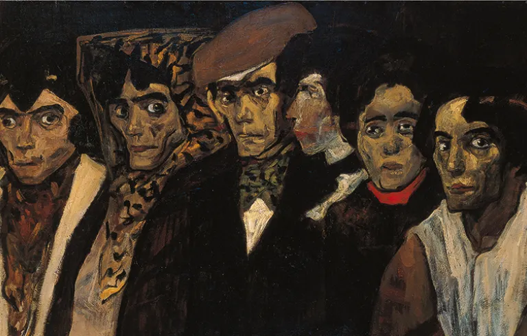 Chulos y chulas, 1906. José Gutiérrez Solana